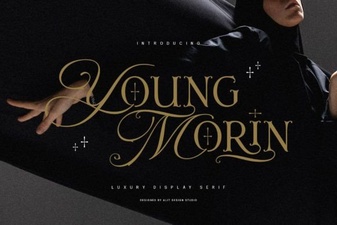 Young Morin Font: a Modern Display Typeface