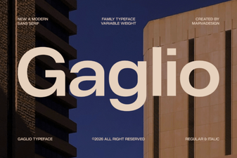 Gaglio Font for Creative Digital Projects