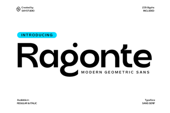 Discover the Ragonte Font for Modern Design Projects