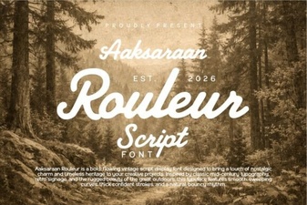Aaksaraan Rouleur: a Typeface for Modern Design Projects