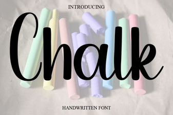 Handwritten Charm: Using Chalk Fonts in Design