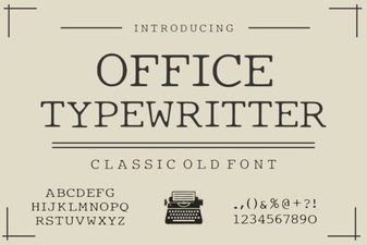 A Vintage Office Font for Modern Projects